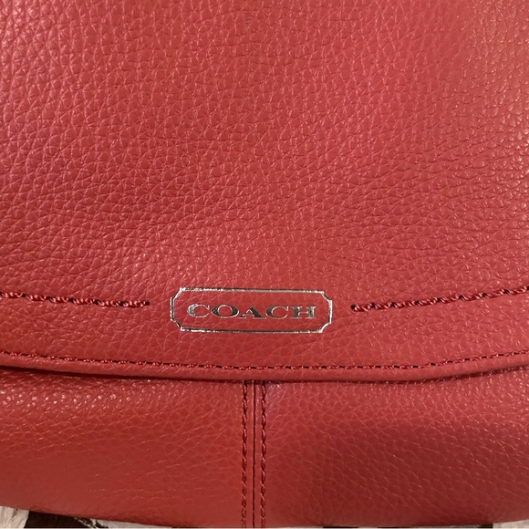 Coach Park Leather Large Flap Wristlet Semi Shoulder Bag - Picture 3 of 7